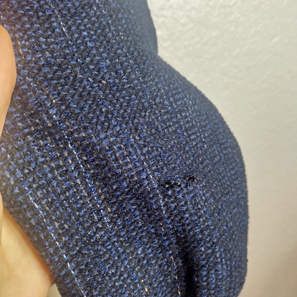 Chanel sailor piter pan collar tweed button down tassel jacket sz 36/ 4 - Picture 11 of 16